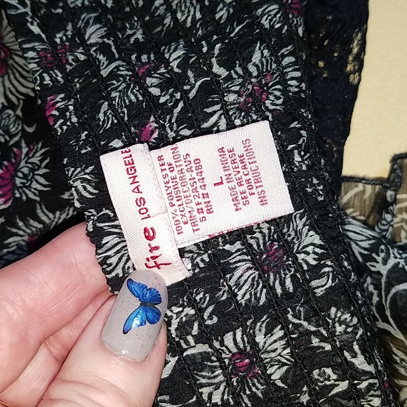 2 black and pink camisoles size large - Picture 8 of 12